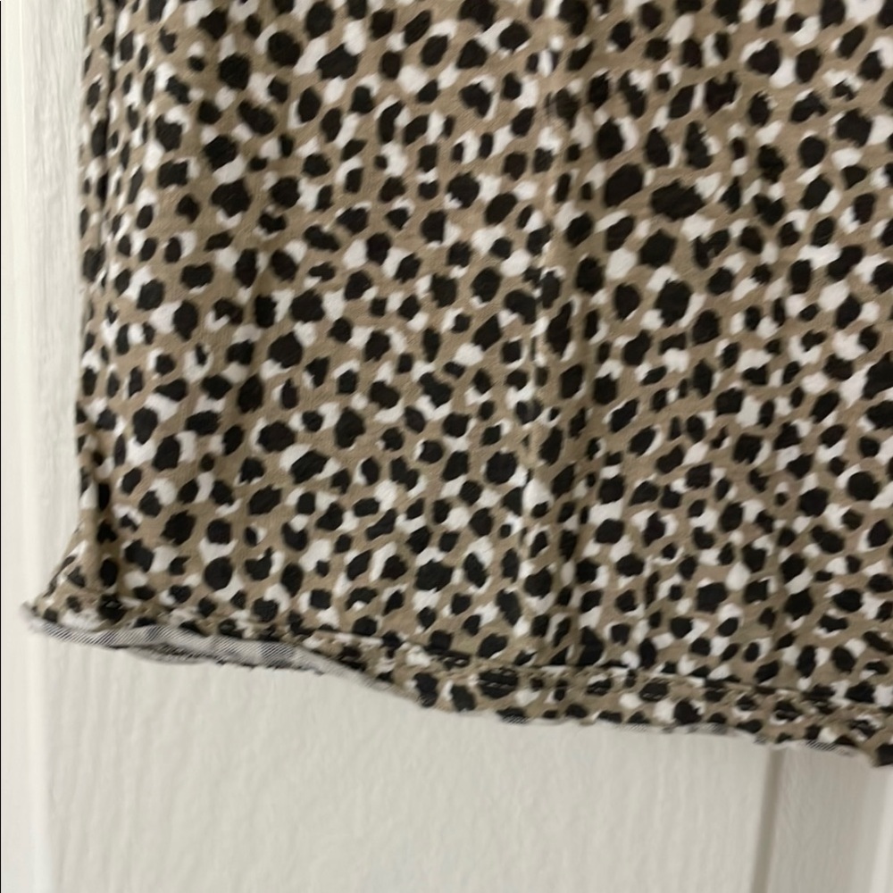$2! 5 for $10 🔥H&M Animal Leopard Print Scoop Neck Short Sleeve Sz M - Picture 5 of 9